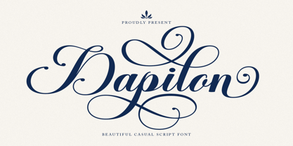 Dapilon Script Font Poster 11