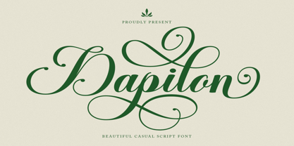 Dapilon Script Font Poster 1