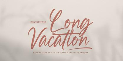 Long Vacation Font Poster 1