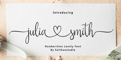 Julia smith Font Poster 1