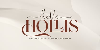Hello Hollis Font Poster 1