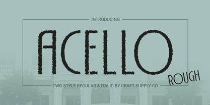 Acello Rough Font Poster 1