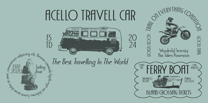 Acello Rough Font Poster 2