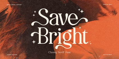 Save Bright Font Poster 1