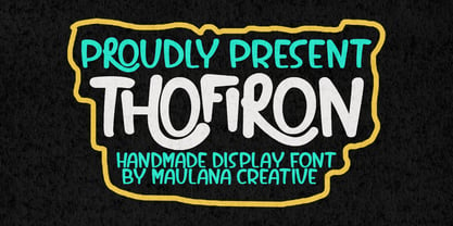 MC Thofiron Font Poster 1