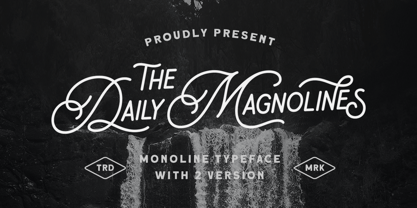 Daily Magnolines Font Poster 1