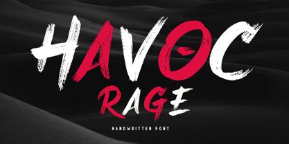 Havoc Rage Font Poster 1