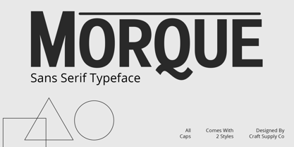 Morque Font Poster 1