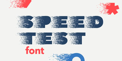 Speed Test Font Poster 1