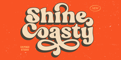Shine Coasty Font Poster 1
