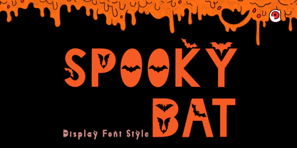 Spooky Bat Font Poster 1