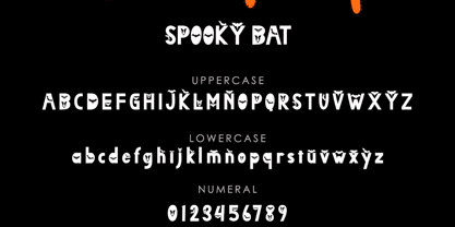 Spooky Bat Font Poster 5