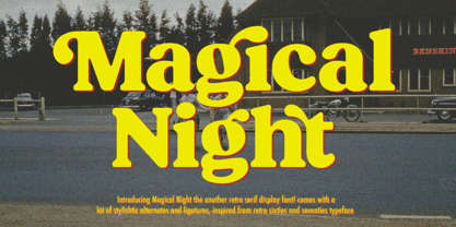 Magical Night Font Poster 1