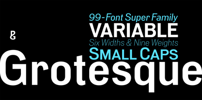 PG Grotesque Variable Font Poster 1