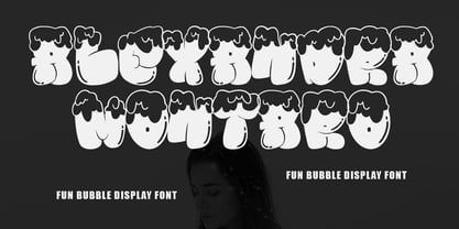 MC Bubble Snow Font Poster 5