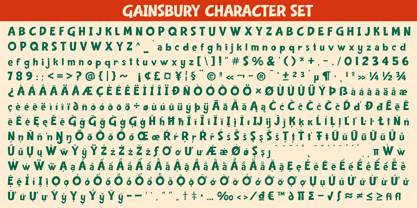 Gainsbury Font Poster 6