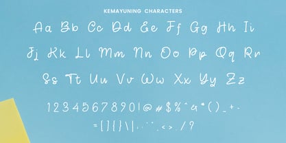 Kemayuning Font Poster 4