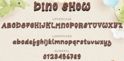 Dino Show Font Poster 7