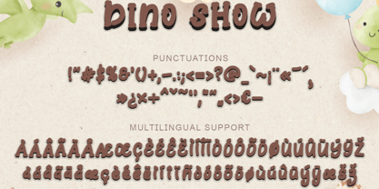 Dino Show Font Poster 8