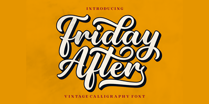 Friday After Font Poster 1