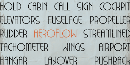 Aeroflow Font Poster 7