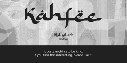 Kahfee Font Poster 11