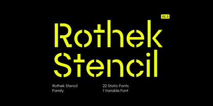 Rothek Stencil Fuente Póster 1