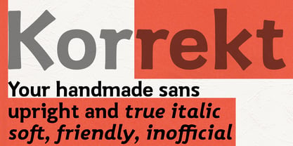 Korrekt Font Poster 1