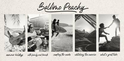 Ballimo Peachy Font Poster 4