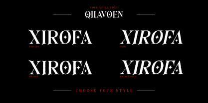 Qilavoen Fangem Font Poster 2