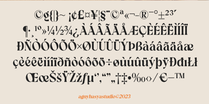 Vangeda Font Poster 7