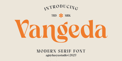 Vangeda Font Poster 1