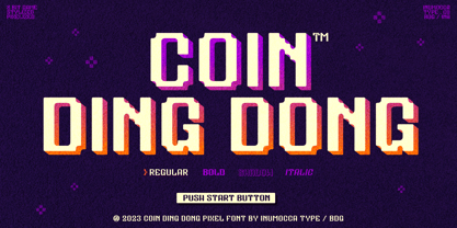 Coin Ding Dong Fuente Póster 1