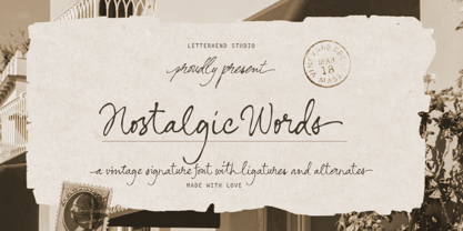 Nostalgic Words Font | Webfont & Desktop | MyFonts