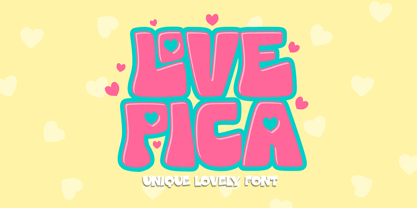 Love Pica Font Poster 1