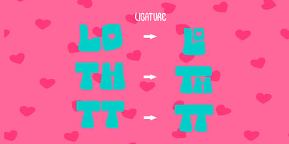 Love Pica Font Poster 3