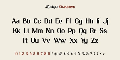 Ruckyat Font Poster 10