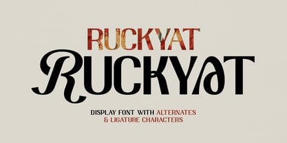 Ruckyat Font Poster 1