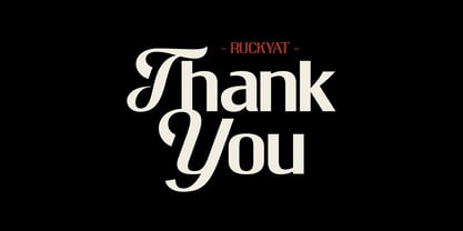 Ruckyat Font Poster 13