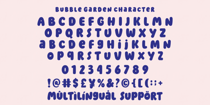 Bubble Garden Font Poster 9