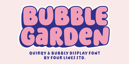 Bubble Garden Font Poster 1