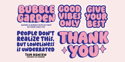 Bubble Garden Font Poster 10