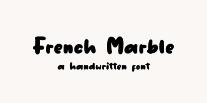 French Marble Font Poster 1