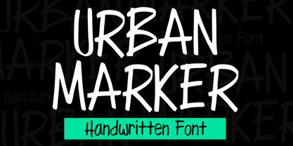 Urban Marker Font Poster 1