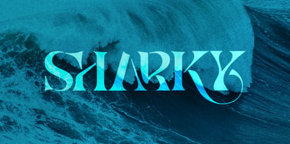 Sharky Font Poster 1