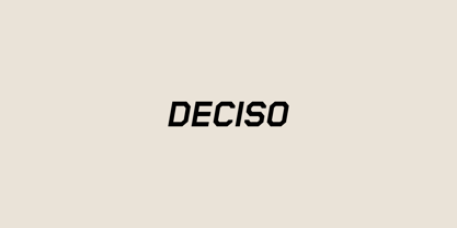 Deciso Font Poster 1