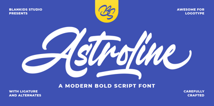 Astroline Font Poster 1