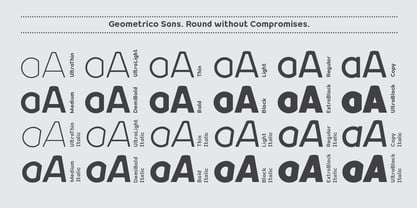 Geometrico Sans Fuente Póster 2