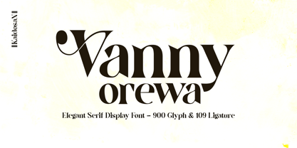 Vanny Orewa Font Poster 1