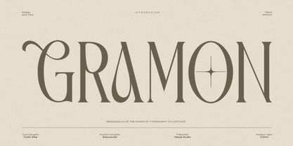 TBJ Gramon Condensed Stylish Font Poster 1